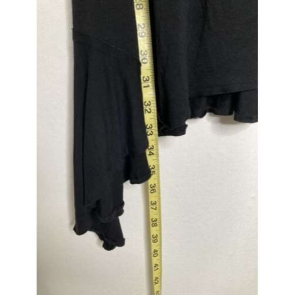 Patrizia Luca Milano Little Black  Cocktail Dress Asymmetrical Hem Size Medium - Picture 5 of 12